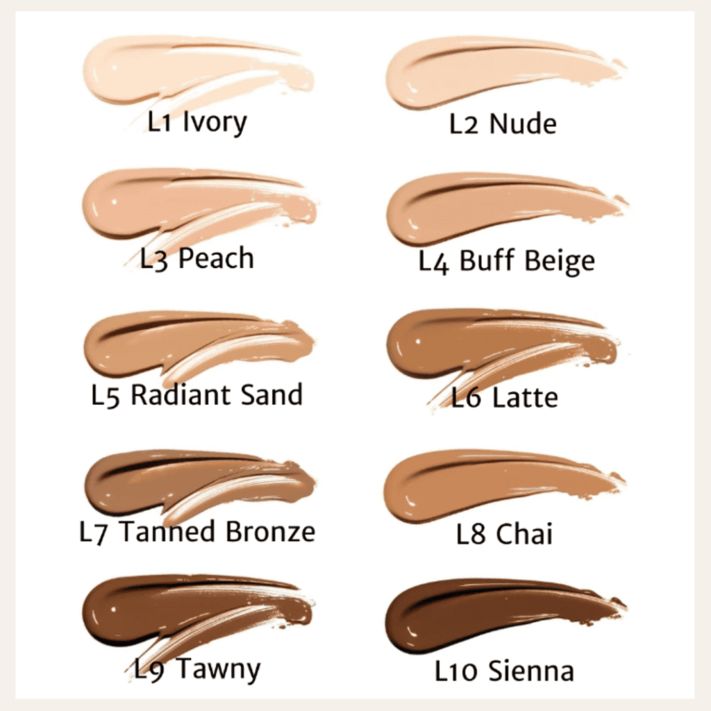 lanera makeup shades 